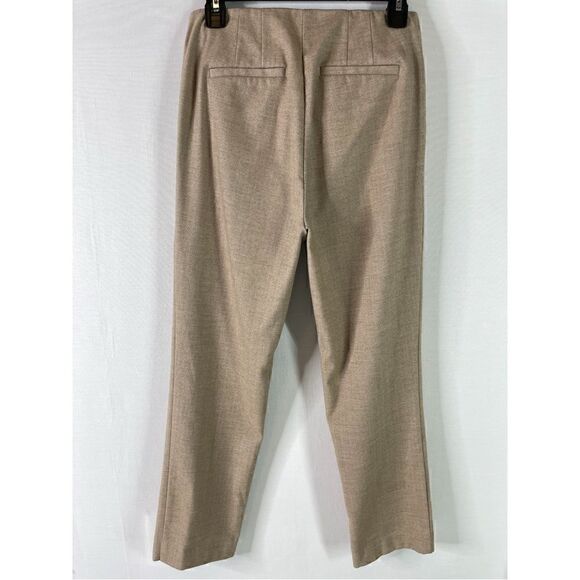 LOFT Herringbone High Waist Slim Pants (Oatmeal Melange) - 0 - Picture 4 of 12